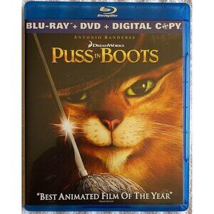 Puss In Boots (Blu-ray/DVD, 2012) - No Digital Guarantee